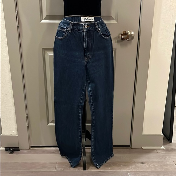 Express Blue Straight Leg Denim Jeans - Picture 1 of 4